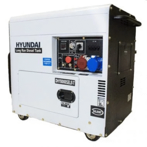 Hyundai DHY8000SELR-T 6kW 3PH Long Run Diesel Generator